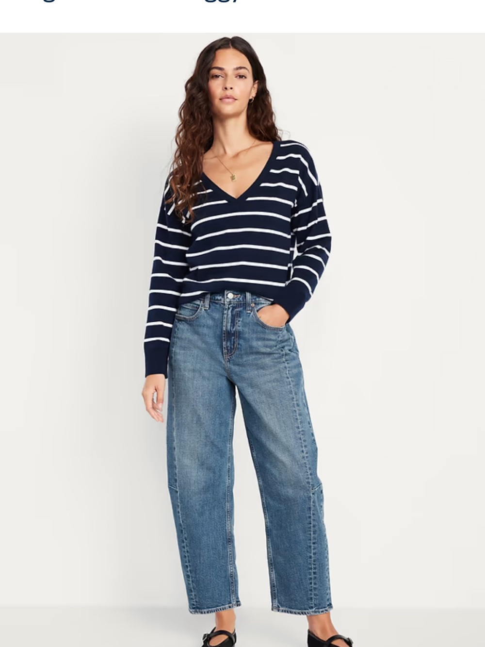 Old Navy High Rise Barrel Leg Jeans